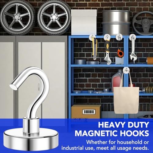 VSKIZ 10 Pack Heavy Duty Magnet Hooks for Cruise Cabins
