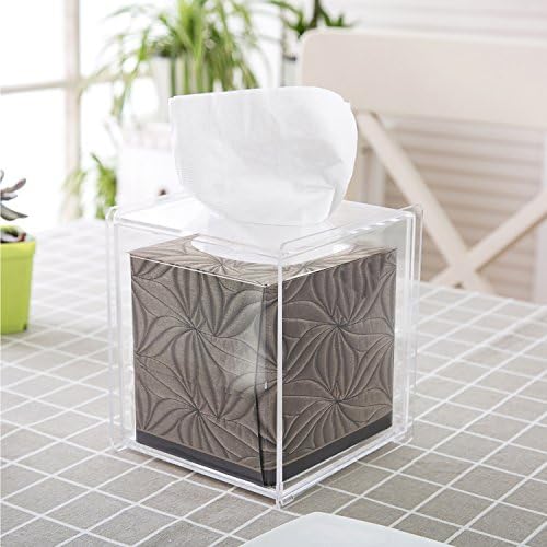 MyGift facial tissue dispenser box clear acrylic