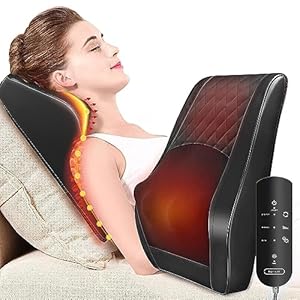 Boriwat Back Massager with Heat, 3D...