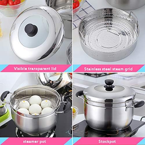 JSINEE 201 Stainless Steel Steamer Pot