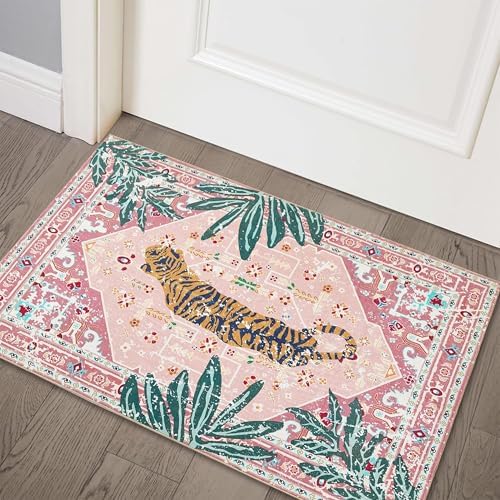 Aldopein Hippie Rugs 2x3 Non-Slip Washable Area Rug