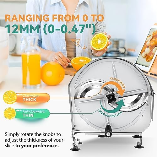Manual Vegetable Slicer Adjustable Thickness Durable Kitchen Tool for Cooks
