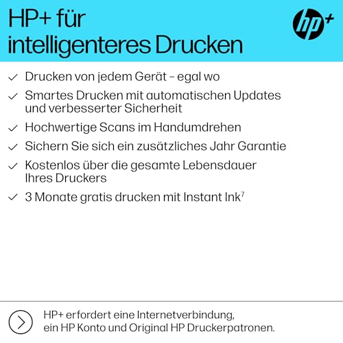 HP OfficeJet Pro 9132e Multifunktionsdrucker, 6 Monate gratis drucken mit HP Instant Ink inklusive, HP+, Drucker, Scanner, Kopierer, Fax, WLAN, LAN, Duplex, Airprint, Grau-Weiß – Bild 6
