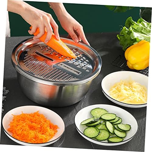 OFFSCHStainless Steel Grater Basin for Kitchen UseMulti-functional Food Washer Slicer Tool