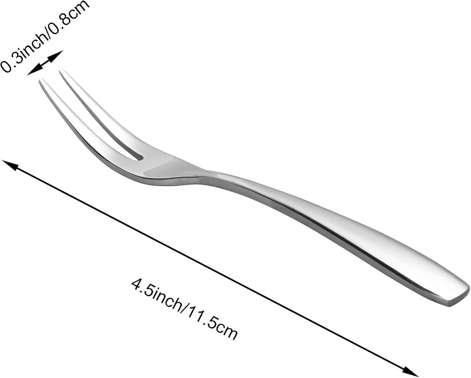 Premium 188 Stainless Steel Mini Cocktail Forks for Appetizers