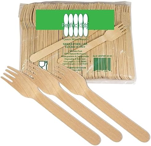 Eco-Friendly Birchwood 250-Pack Disposable Forks