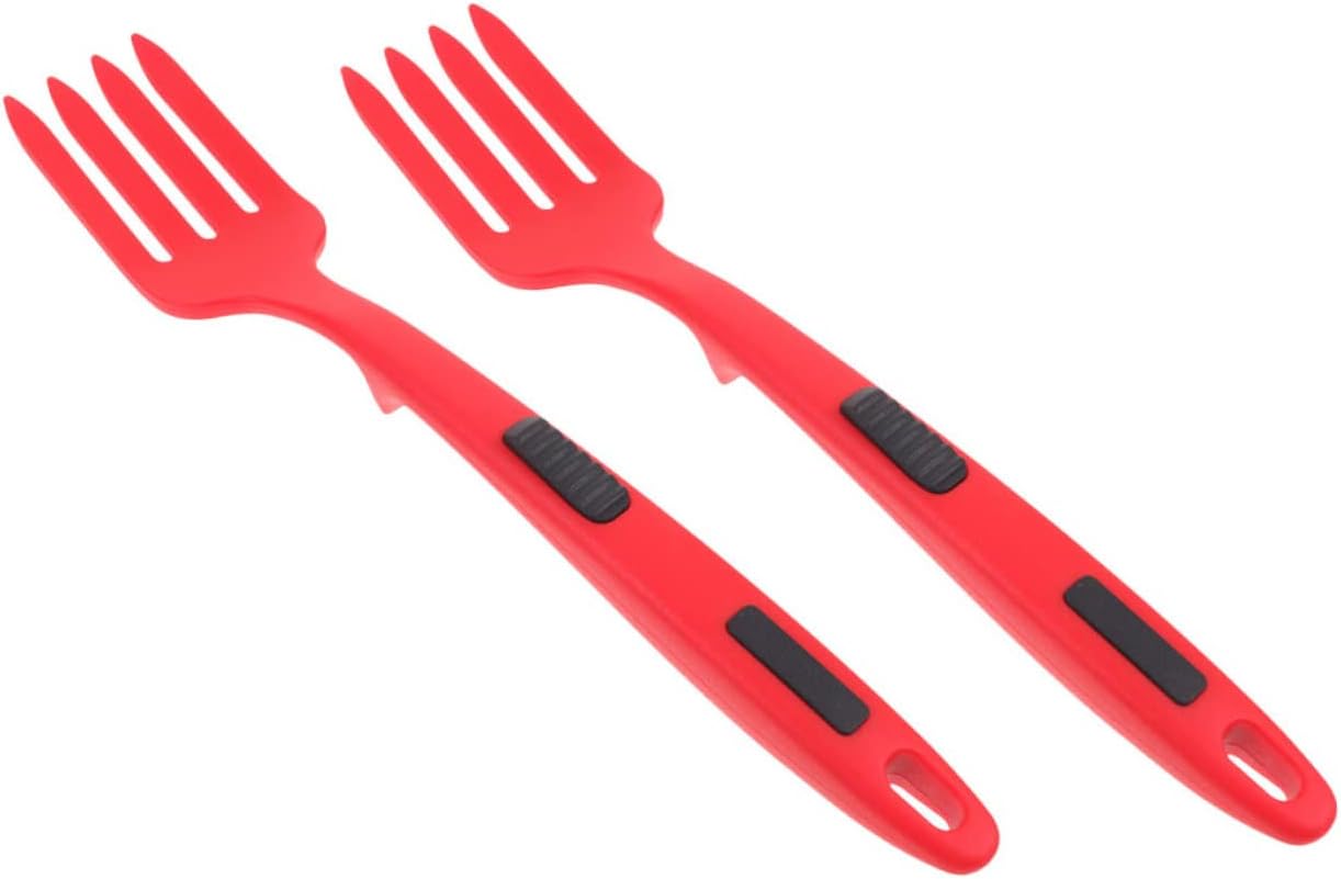 FUNOMOCYA Silicone Salad Forks 2 Pack for Daily Use