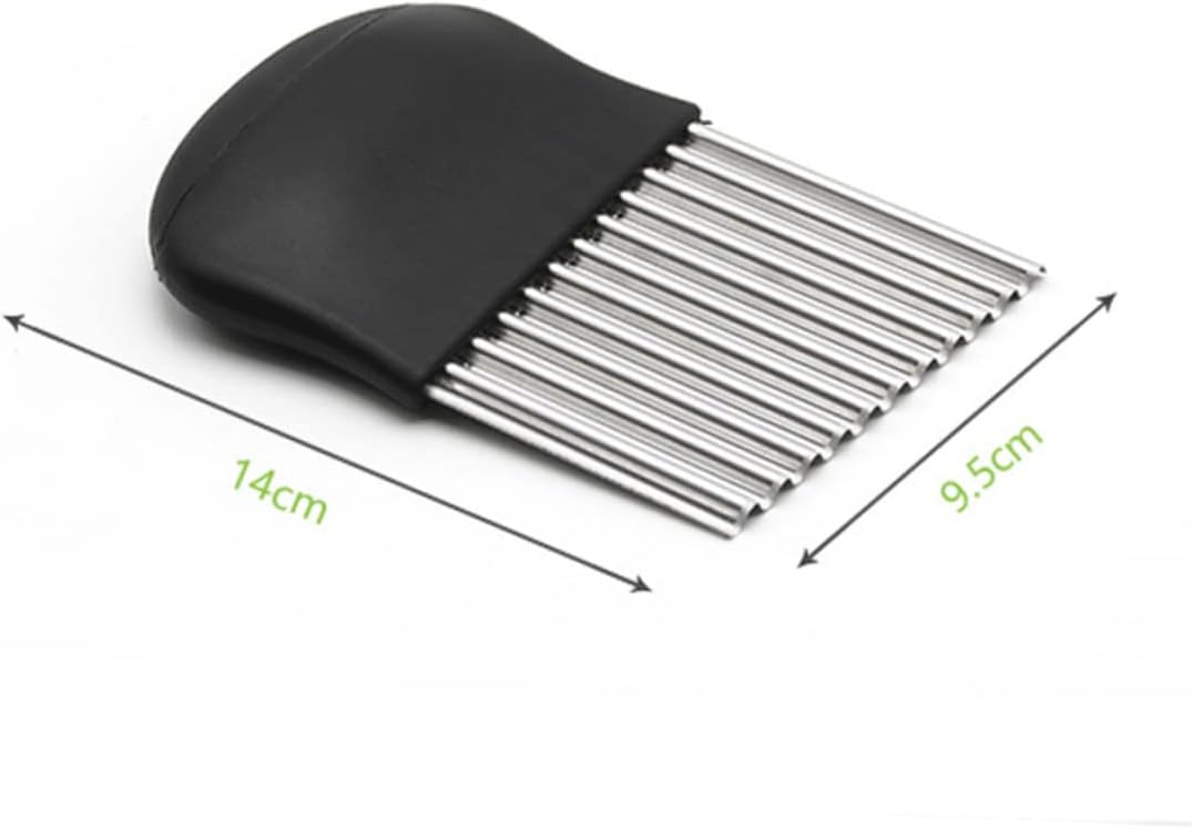 Quick Fun Slicer - Double Blade Crinkle Slicer for Onions Potatoes