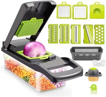 10 in 1 Vegetable Chopper with Stainless Steel Blades