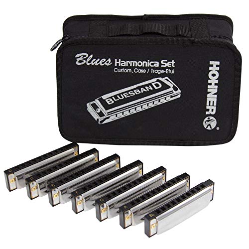 Pack Hohner Blues Band – 7 Harmonicas diatoniques d’initiation - Les Beatles, Paul McCartney, John Lennon, RIngo Starr, George Harrison Pack Hohner Blues Band - 7 Harmonicas diatoniques d'initiation