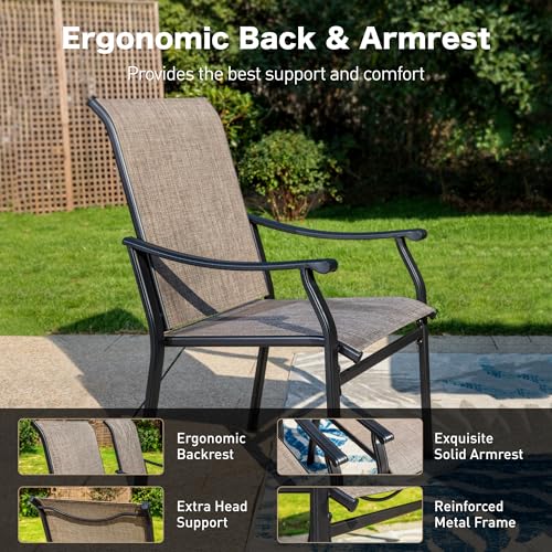 Patio-Dining-Sets-for-4-5-Piece-Patio-Table-and-Chairs-Set-of-4-Outdoor-Dining-Set-with-Round-Patio-Table-4-Textilene-Chairs-Outdoor-Table-and-Chairs-Set-for-Garden-Backyard-Deck Patio Dining Sets for 4 5 Piece Patio Table and Chairs Set of 4 Outdoor Dining Set with Round Patio Table 4 Textilene Chairs Outdoor Table and Chairs Set for Garden Backyard Deck