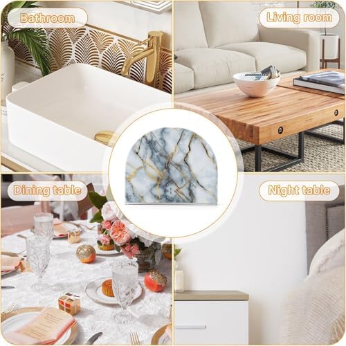 ALAZA Gold Marble Napkin Holder - 2-Pack for Table Use
