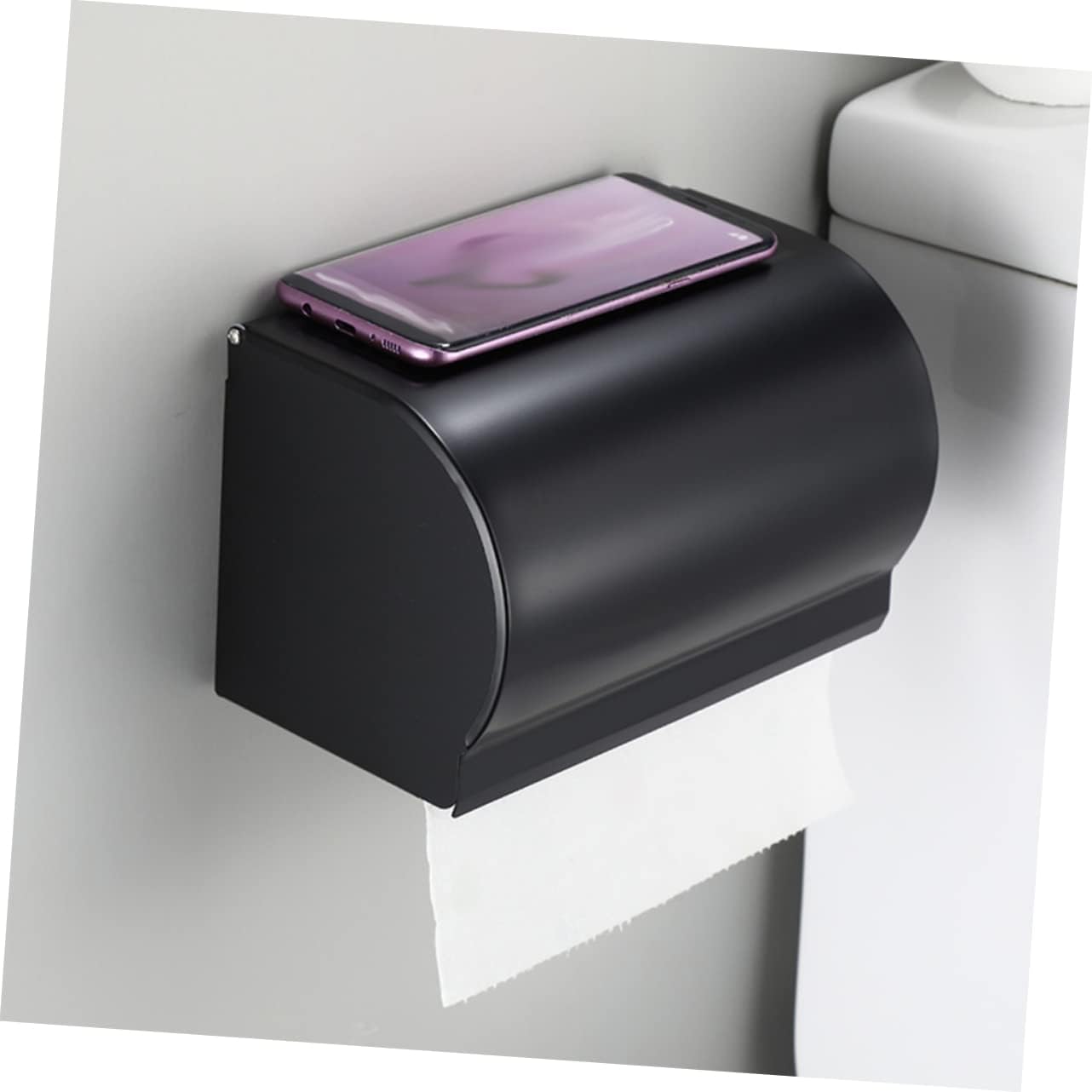 Gatuida Space Aluminum Holder Cover Wall-Mounted Tissue Paper Box
