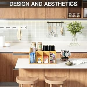   Coffee-Station-Organizer-Coffee-Bar-Organizer-for-Countertop-Farmhouse-Coffee-Caddy-with-Removable-Dividers-Office-Coffee-Bar-Accessories-and-Organizer-for-Coffee-Pods-Syrup-Cups-and-Stirrer