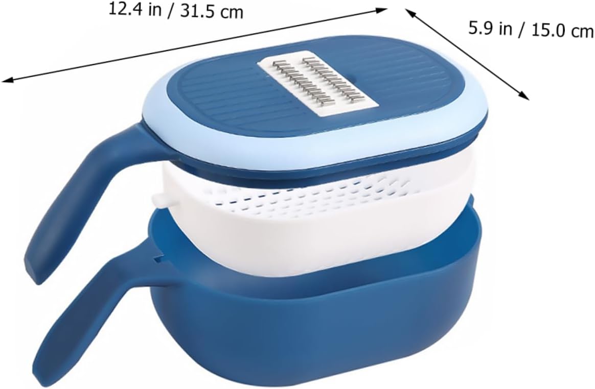 Multi-Functional Vegetable Slicer with 6 Steel Blades