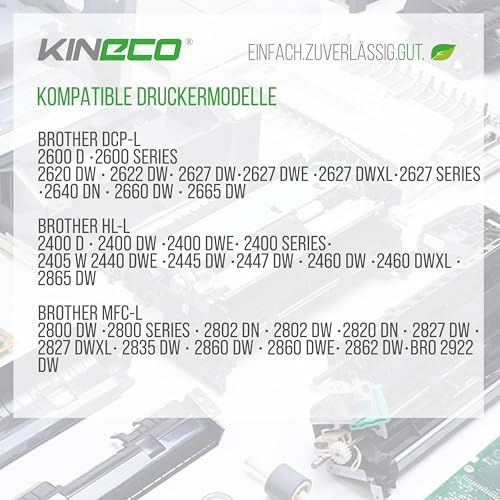 Kineco TN2510 Tonerkartusche kompatibel für Brother HL-L2400DWE MFC-L2835DW DCP-L2660DW HL-L2445DW MFC-L2827DW, TN-2510 / Schwarz – Bild 3