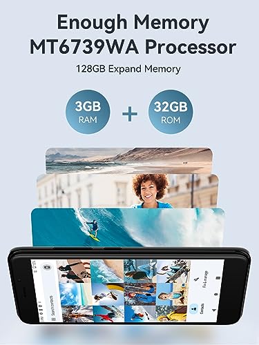 CUBOT J20 Smartphone ohne Vertrag 3GB RAM 32GB ROM TF 128GB Expand 4,0 Zoll Bildschirm Mini Android Smartphone 2350mAh 4G Dual SIM BT GPS Schwarz – Bild 7