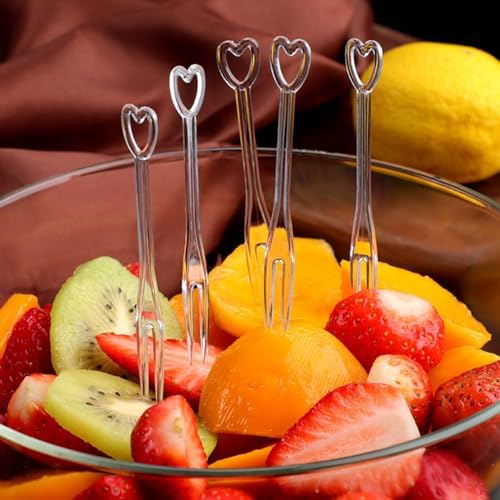 1000PCS Multi-Colored Plastic Dessert Forks