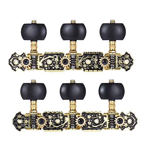 QAOHE Bouton de corde d’instrument 2 Pcs (L&R) Guitare Classique Tuning Peg Or et Noir Mécanique Guitare Acoustique Mécanique 1 : 14 Tuning Keys Boutons String Tuners (AOS-020HV3P) - Les Beatles, Paul McCartney, John Lennon, RIngo Starr, George Harrison QAOHE Bouton de corde d'instrument 2 Pcs (L&R) Guitare Classique Tuning Peg Or et Noir Mécanique Guitare Acoustique Mécanique 1 : 14 Tuning Keys Boutons String Tuners (AOS-020HV3P)