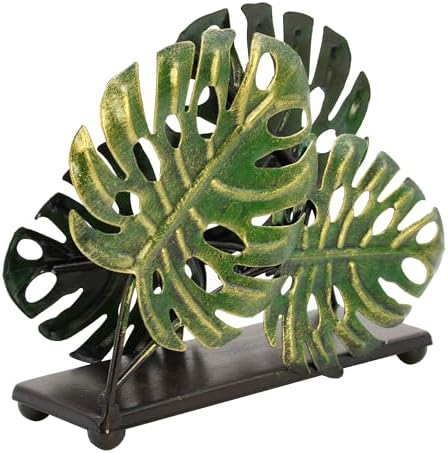 Olgift Metal Ginkgo Leaves Napkin Holder