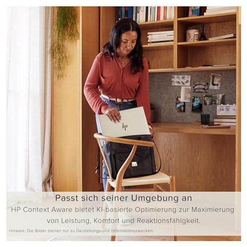 HP Elitebook 860 G10 Laptop, 16" WUXGA IPS Display, 12th Gen Intel Core i5-1335U, 64 GB DDR5 RAM, 4 TB PCIe SSD, Intel Iris Xe, Fingerprint Reader, QWERTZ Tastatur, Windows 11 Pro, Silber – Bild 6