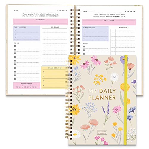 S&O Undated Planner with Meal, A5 Habit & Routine Tracker, Daily To Do List-Weekly and Monthly Goal Agenda Abstract Notebook Organizer for 2024, Students, College, Work, ADHD, Fitness, Productivity