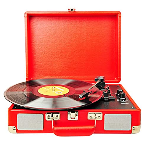 Tourne-Disque Portable Bluetooth Vintage à 3 Vitesses avec Haut-parleurs intégrés, Vitesse de Prise en Charge 33/45/78 TR/Min, Platine Vinyle sans Fil avec Haut-Parleur stéréo (rou - Les Beatles, Paul McCartney, John Lennon, RIngo Starr, George Harrison Tourne-Disque Portable Bluetooth Vintage à 3 Vitesses avec Haut-parleurs intégrés, Vitesse de Prise en Charge 33/45/78 TR/Min, Platine Vinyle sans Fil avec Haut-Parleur stéréo (rou