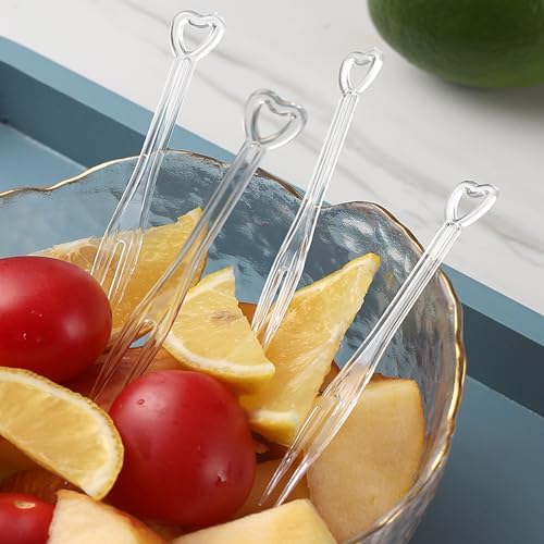 1000PCS Multi-Colored Plastic Dessert Forks