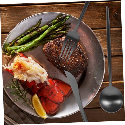 Stainless Steel Fork Spoon and Knife Set 304 Material Diamond-Shard Resistant