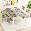   DKLGG-Dining-Room-Table-Set-for-4-Farmhouse-5-Piece-Dining-Table-Set-Small-Kitchen-Table-Set-for-4-for-Kitchen-and-Dining-Apartment-Grey