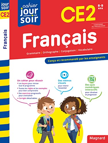 Français CE2 - Cahier Jour Soir: Conçu et recommandé par les enseignants