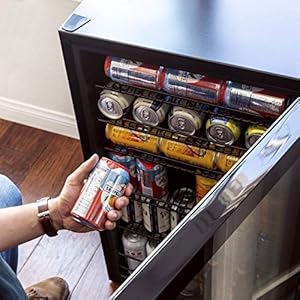   NewAir-Beverage-Refrigerator-Cooler-126-Cans-Free-Standing-with-Right-Hinge-Glass-Door-Beverage-Cooler-Mini-Fridge-Beverage-Organizer-For-Beer-Wine-Soda-And-Cooler-Drinks