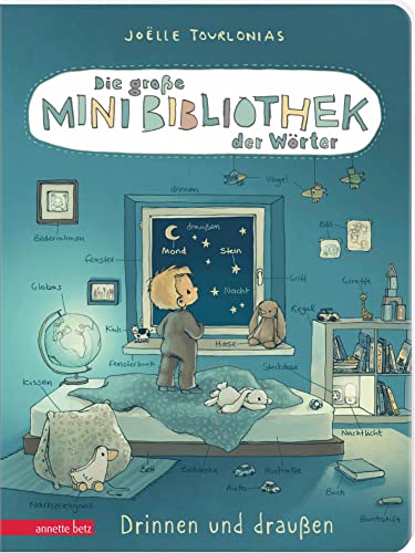 Die große Mini-Bibliothek der Wörter - Drinnen und draußen: Pappbilderbuch (Die große Mini-Bibliothek der Wörter), 1 Einheit