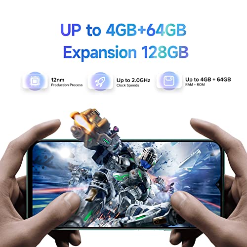 Ulefone Smartphone ohne vertrag, Note 14 Pro 64GB+8GB /128GB Erweiterbar Handy Günstig 4500mAh 6,52 Zoll Bildschirm 13MP+5MP Kamera Android 12 4G Dual SIM 3 Karte Slots Face ID GPS OTG Type-C-Violett – Bild 4
