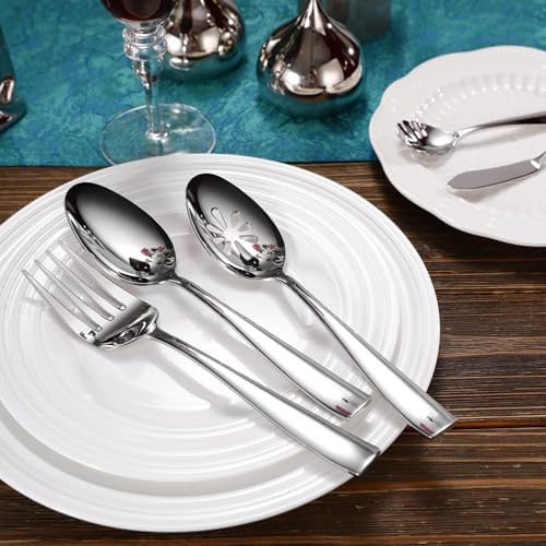 KEAWELL Premium Louis Dinner Set stainless steel mirror finish
