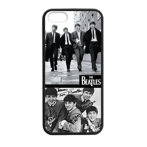 NUBI BUL Personalized Protective Hard Noir Phone Coque for Coque iphone 7 – The Beatles -i7A854 - Les Beatles, Paul McCartney, John Lennon, RIngo Starr, George Harrison NUBI BUL Personalized Protective Hard Noir Phone Coque for Coque iphone 7 - The Beatles -i7A854