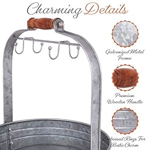   Autumn-Alley-Rustic-Farmhouse-Galvanized-Coffee-Mug-Rack-Organizer-for-Kitchen-Counter-Mug-Tree-with-Cup-Hooks-and-Basket-for-Storage-of-k-cups-and-Accessories-Perfect-for-Coffee-Bar