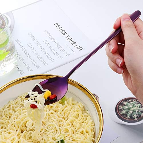 Buyer Star Purple Sporks 5-Piece Stainless Steel Spoons Forks