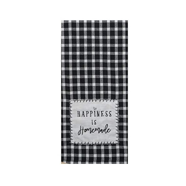   3-Farmhouse-Country-Themed-Decorative-Cotton-Kitchen-Towels-Set-with-Black-and-White-Print-1-Tea-and-2-Dual-Purpose-Towel-for-Dish-and-Hand-Drying-by-Kay-Dee-Designs
