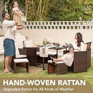   Devoko-9-Pieces-Patio-Dining-Sets-Outdoor-Space-Saving-Rattan-Chairs-with-Glass-Table-Patio-Furniture-Sets-Cushioned-Seating-and-Back-Sectional-Conversation-Set-Beige