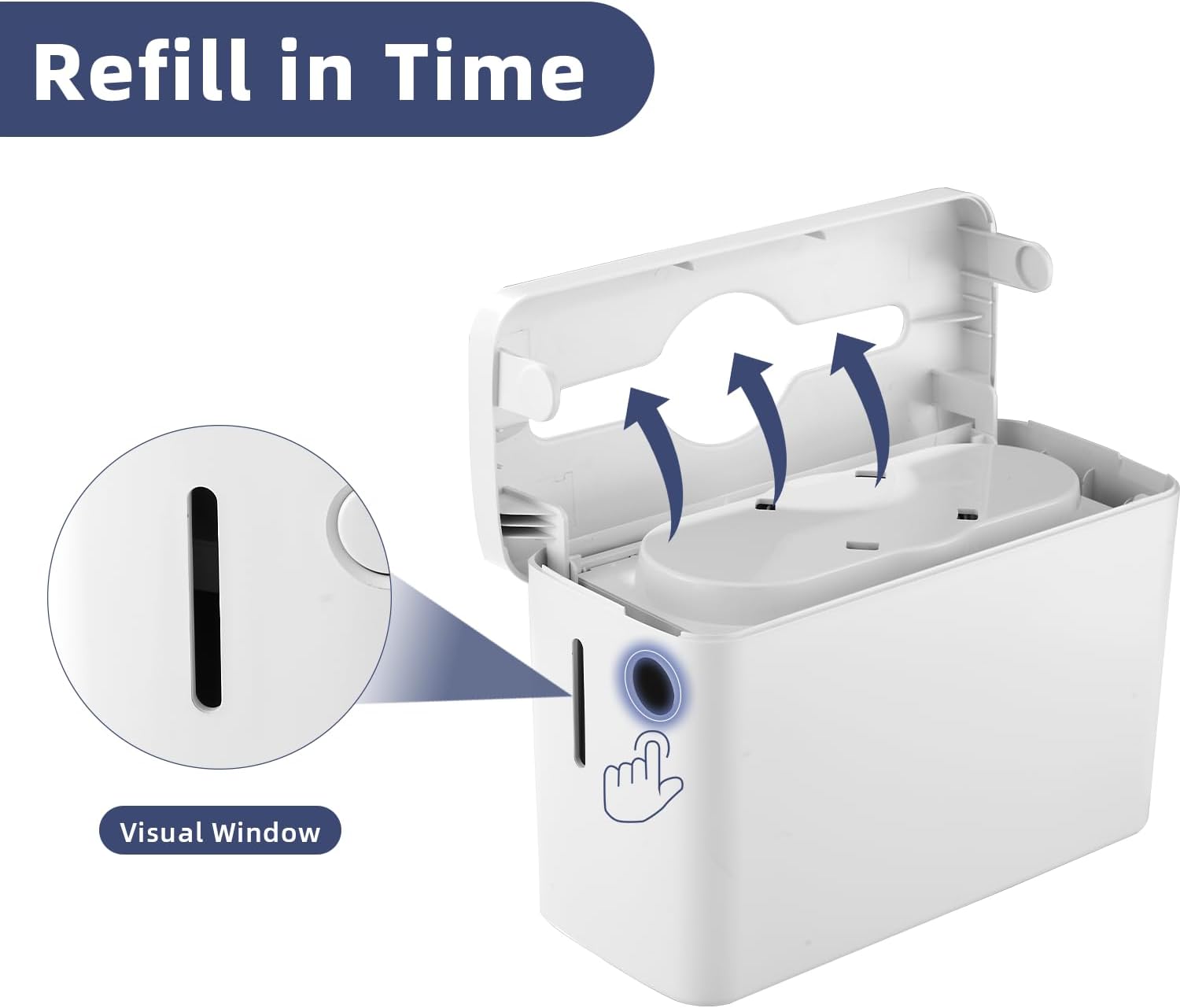 Space-Saving Counter Top Hand Towel Dispenser White