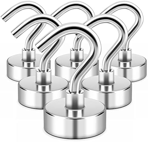 FINDMAG Magnetic Hooks 30LBS Neodymium Durable Strong for Hanging