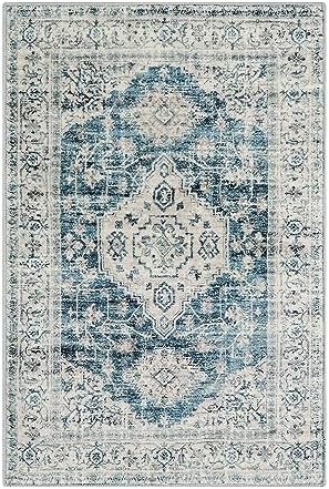Lahome Oriental Washable 2x3 Rug Blue