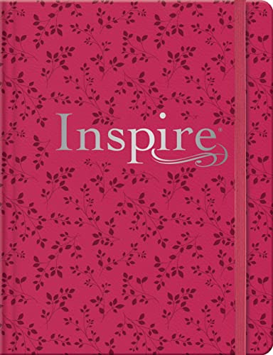 Inspire Bible NLT, Filament Enabled Edition (Hardcover Leatherlike, Pink Peony): The Bible for Coloring & Creative Journaling