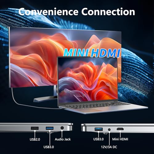 NIAKUN 16 Zoll Laptop, Notebook RAM 16GB+SSD 1TB, Prozessor N95 Notebook (bis zu 3.4Ghz) Full HD 1920x1200P, Laptop Computer Tastatur mit Hintergrundbeleuchtung, USB 3.0, 6000mAh, HDMI – Bild 4