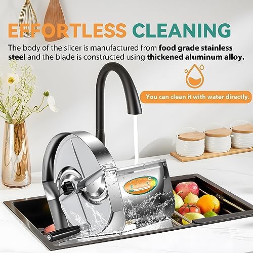 Manual Vegetable Slicer Adjustable Thickness Durable Kitchen Tool for Cooks