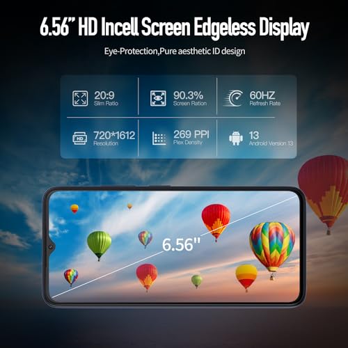 Wiko T20 Smartphone 4 GB + 128 GB, 5000 mAh Batterie, 6,56-Zoll-HD+-Display, Octa-Core-Prozessor, Android 13 Mobile Phone, 4G Dual-SIM, Fingerabdruck/OTG/3 Steckplätze/3,5-mm-Buchse,Blau – Bild 4