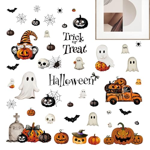 Halloween-Gespenst-Aufkleber, Halloween- -Spektral-Aufkleber, Halloween-Geister-Wandaufkleber, Halloween-Gastgeschenkaufkleber, Bastel-Aufkleber – Bild 8