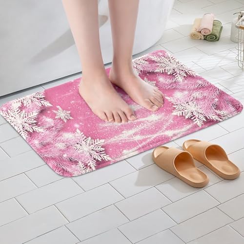 Feelyou Christmas Tree Bath Rug for Girls