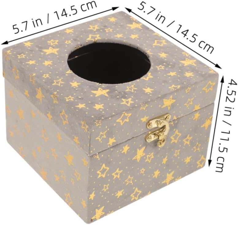 Stylish Vintage Wooden Tissue Box